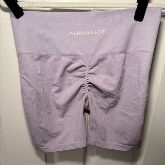 2/$25 Alphalete Amplify Women's Light Purple Shorts-2x - Picture 2 of 6